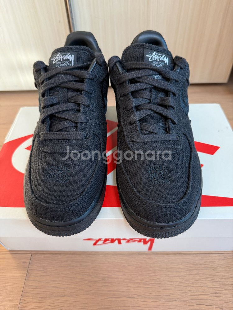 [240] 나이키 스투시 나투시 에어포스1 로우 블랙--1