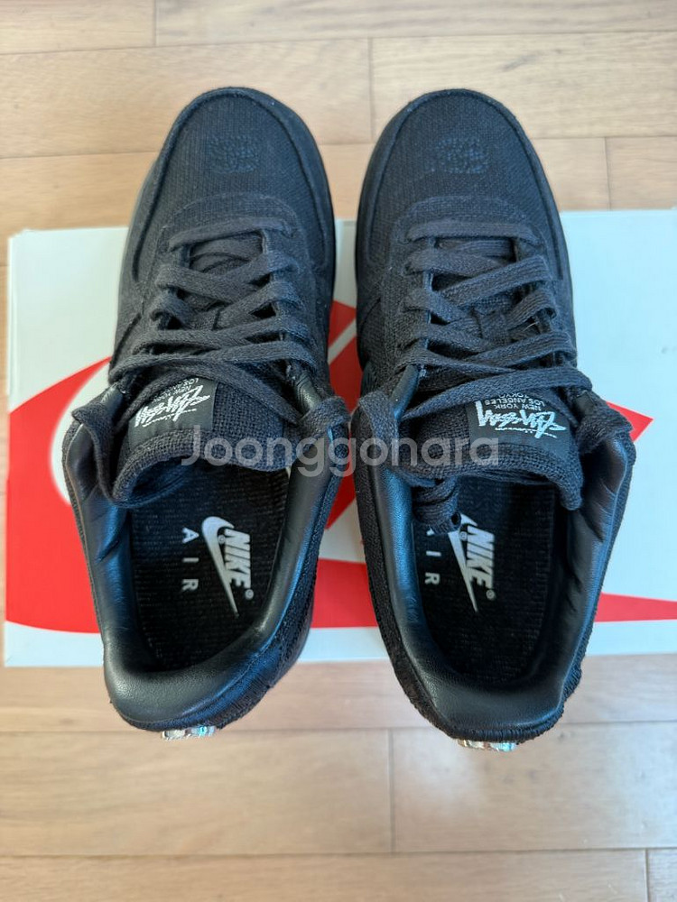 [240] 나이키 스투시 나투시 에어포스1 로우 블랙--3