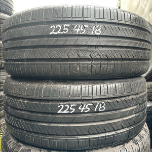 225 45 18한국중고타이어2개2254518