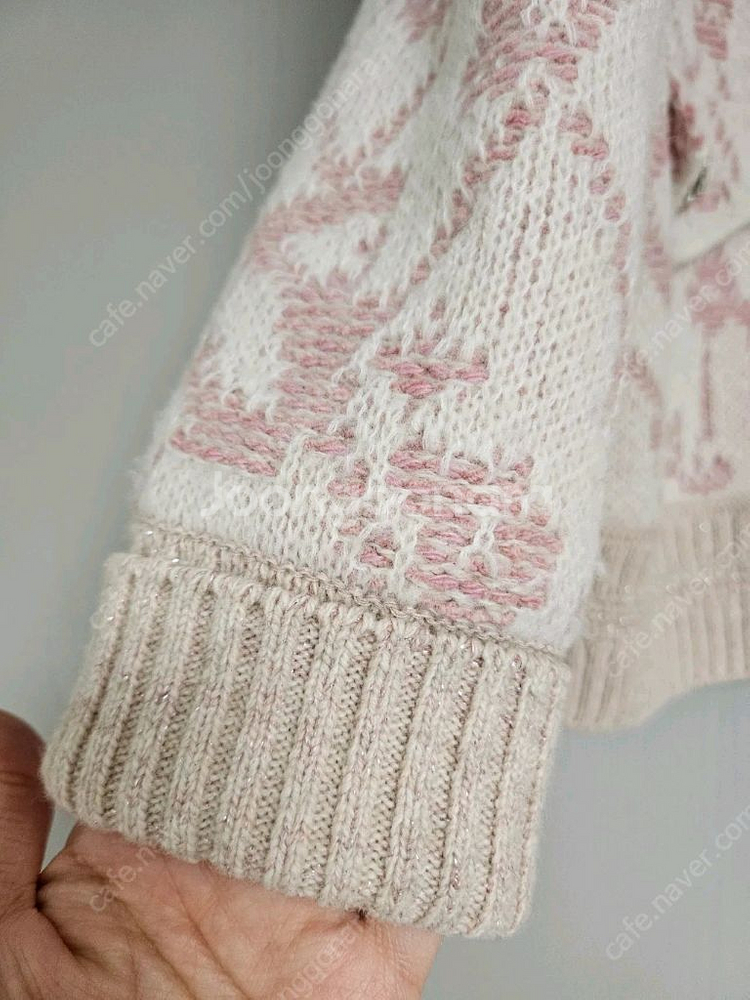 마인 글리터 크리스탈 보석 단추 가디건 타임 랑방 한섬--4