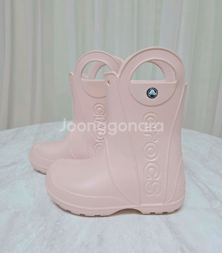 정품 크록스 키즈 핸들 레인부츠C13(190)팝니다.--0