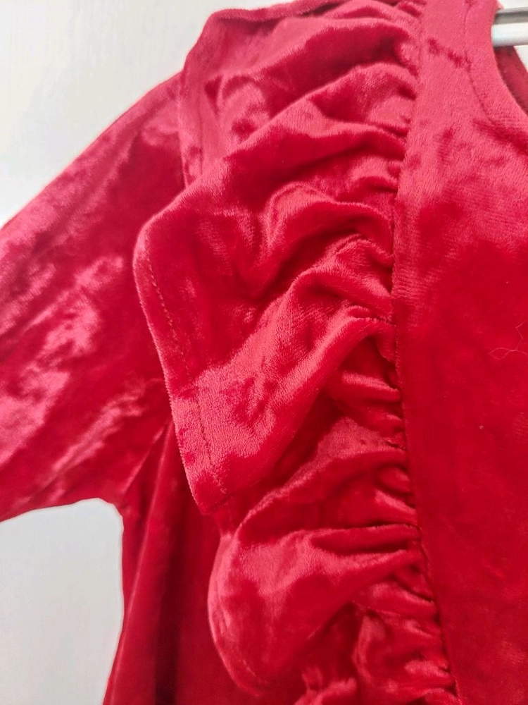 H&M 흐앤므 여아원피스 크리스마스원피스 벨벳원피스 이미지