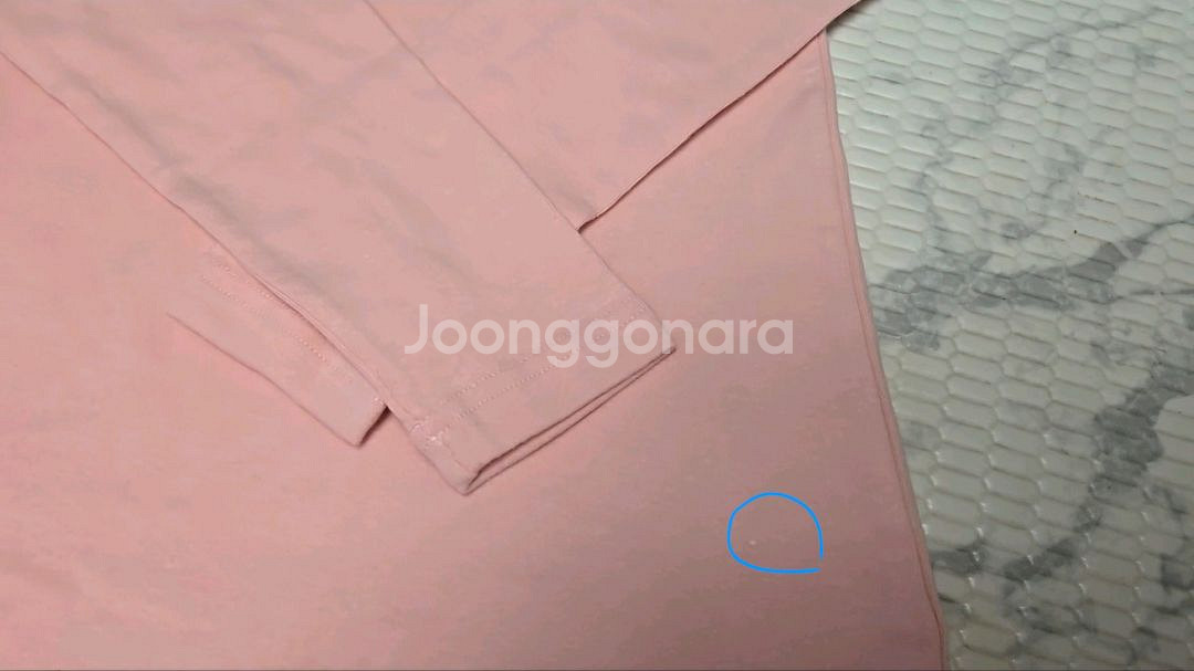 [새상품]메르시유 프릴터틀넥 핑크 140--3
