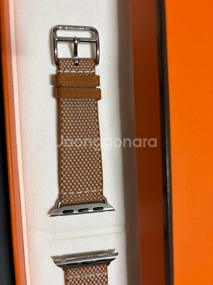 애플워치 에르메스 스트랩 투알 아쉬 골드/에크류41mm--1