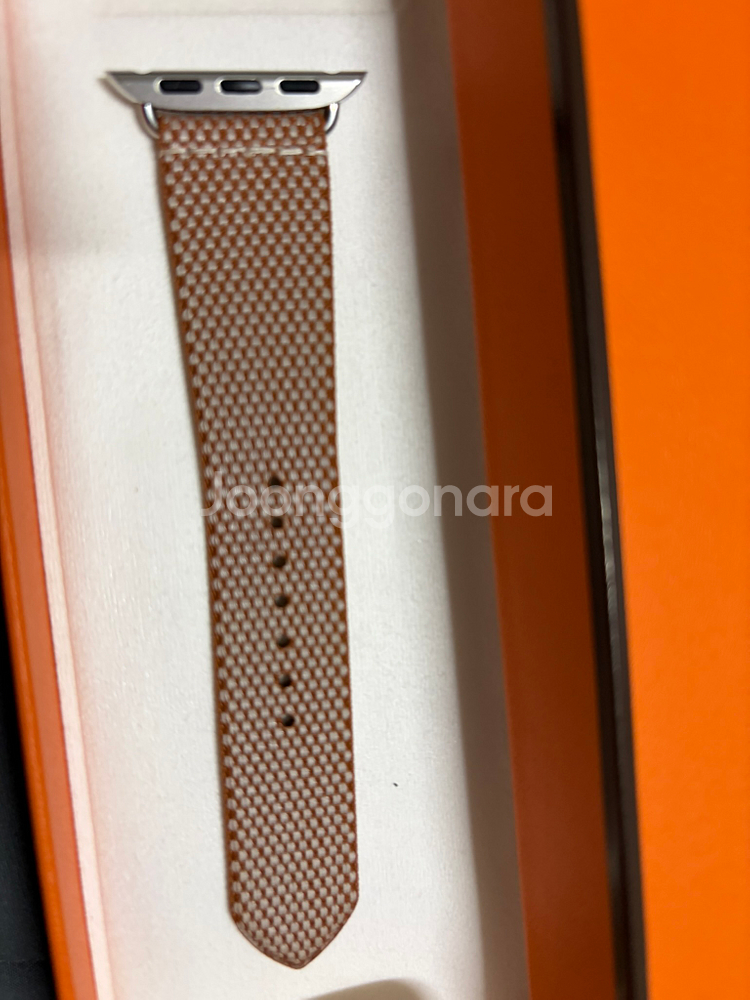 애플워치 에르메스 스트랩 투알 아쉬 골드/에크류41mm--2