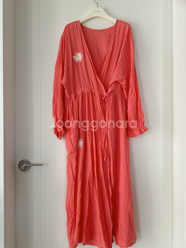 율하네 플라워 자수 로브 원피스 (미착용 새상품)--3