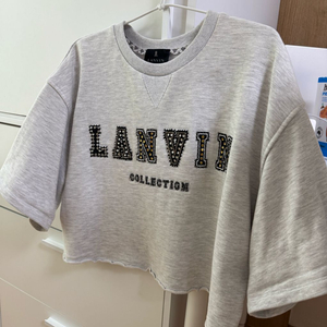 한섬 랑방컬렉션 크리스탈 로고 크롭 맨투맨 88