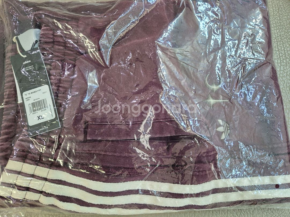 아디다스 x 떠그클럽 스웨트팬츠 마룬 KR사이즈(XL)--3