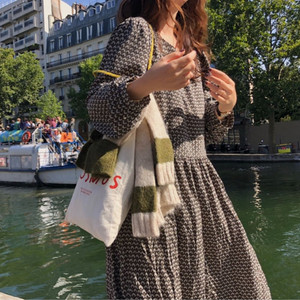 율하네 나염원피스 (베이지, 160이상)