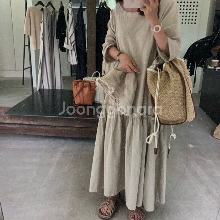 율하네 셔링원피스 (생지오트, 160)--4