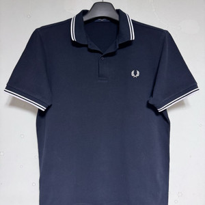 프레드페리 M3600 트윈 팁 프레드페리 셔츠 네이비/