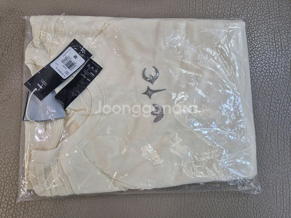 아디다스 x 떠그클럽 티셔츠 크림화이트KR사이즈(M)--2