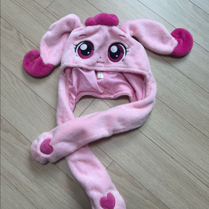 하츄핑 토끼 귀 털모자