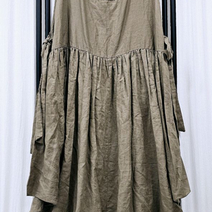 민소매 린넨 원피스 벌룬 루즈핏원피스