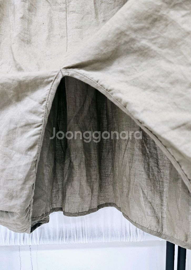 민소매 린넨 원피스 벌룬 루즈핏원피스--3