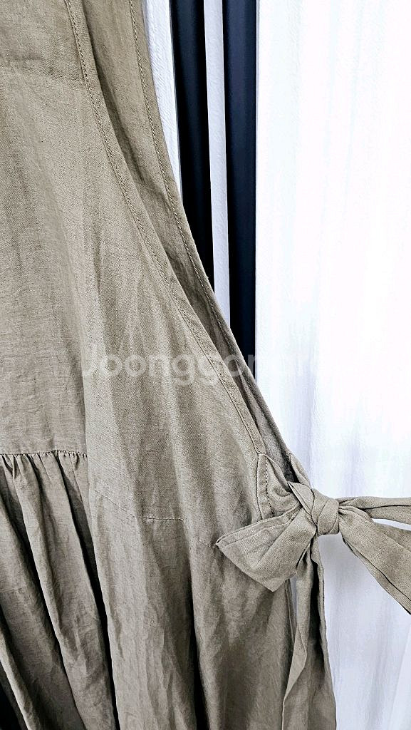 민소매 린넨 원피스 벌룬 루즈핏원피스--6