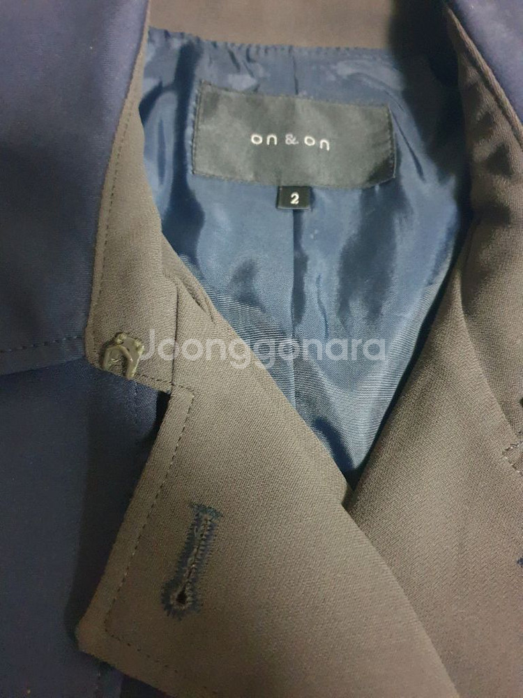 on&on 원피스 코트 네이비 (S)--1