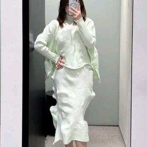 마츠야한정)이세이미야케 코네코네,해칭 스커트 ~
