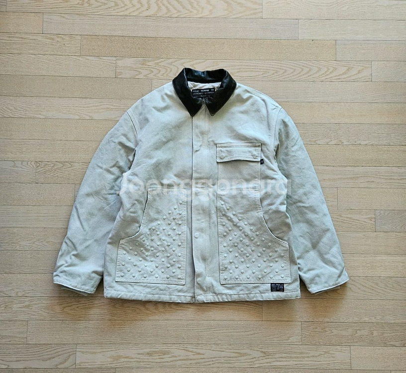 솔리드옴므 베이지 스터드 자켓 새제품 사이즈 100--1