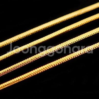 새 18K GP 66cm 금 목걸이 도금 선물 기념일--2