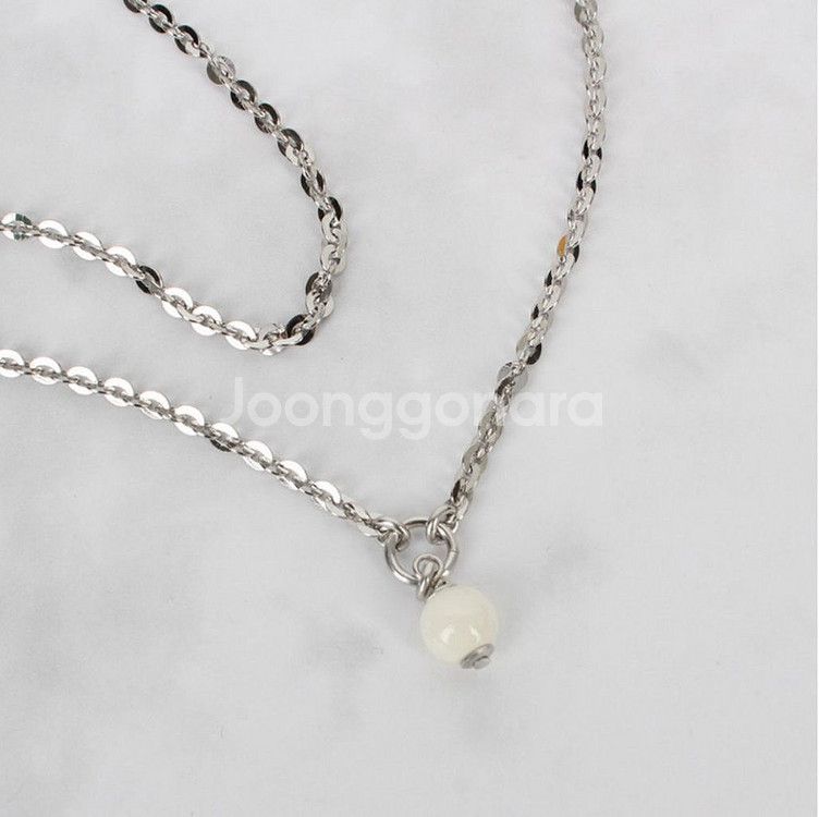 [미사용][정품]샤넬 CC 로고 목걸이 네크리스(은장)--4