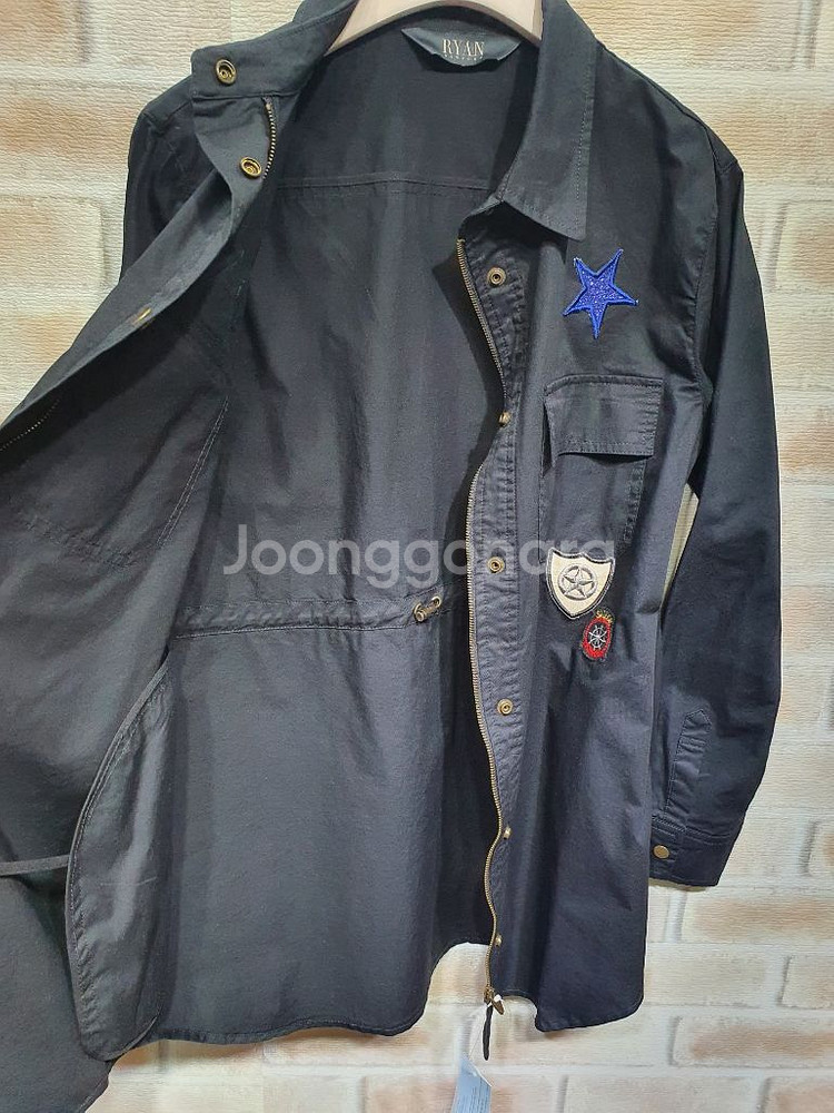 택부착 새상품 리안 뉴욕 정품 컬러 패치 블랙 야상55--3