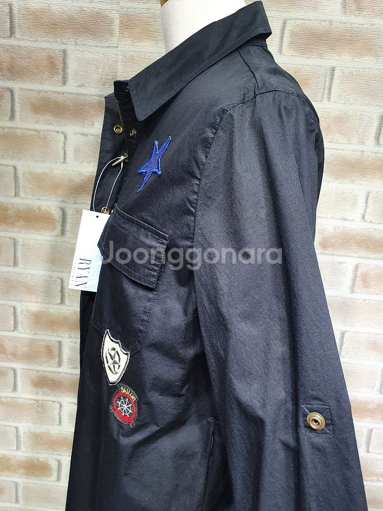 택부착 새상품 리안 뉴욕 정품 컬러 패치 블랙 야상55--8