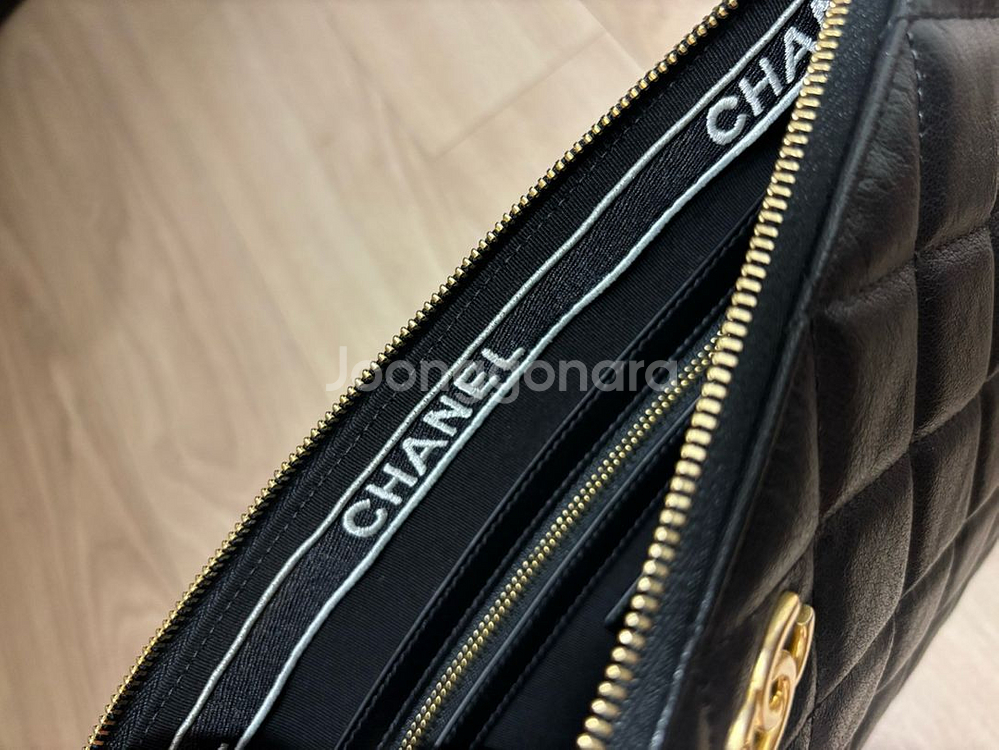 [미사용][정품]샤넬 CC로고 빈티지 클러치 미디움--5