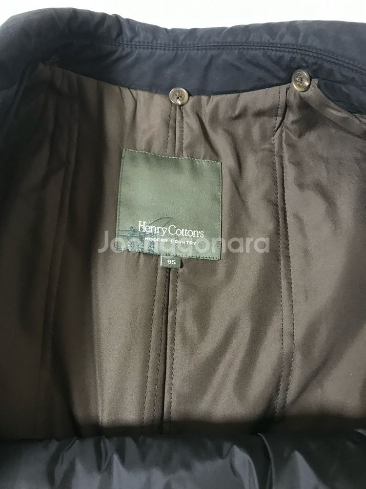 헨리코튼 파일럿 코트 자켓 다크그레이 95 사이즈--4