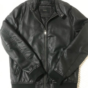 ZARA 램스킨 블랙 레더 가죽자켓 판매합니다