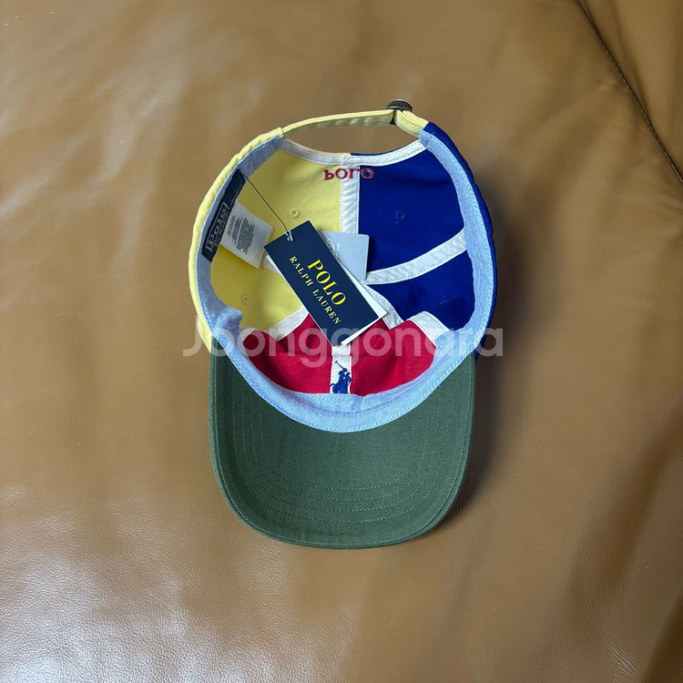 Polo 폴로x빔즈 트리플 포니 6패널 볼캡 모자--5