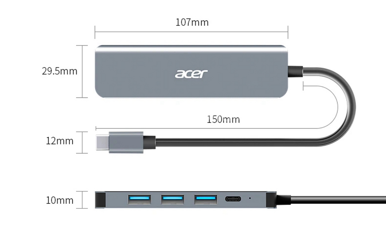 새상품 미개봉 acer 정품 type-c 허브 5in1--7