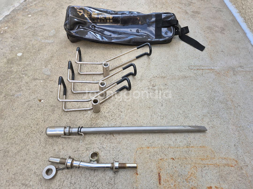 티타늄 갯바위 돌돔 낚시대 받침대--2