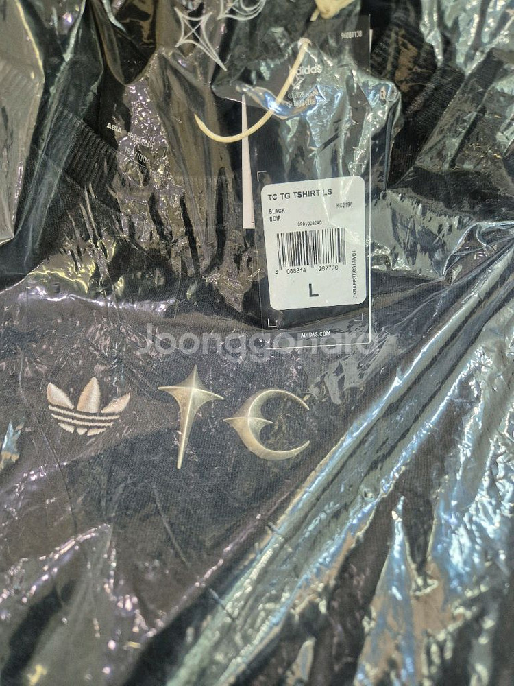 아디다스 x 떠그클럽 티셔츠 블랙 KR사이즈(L)--1