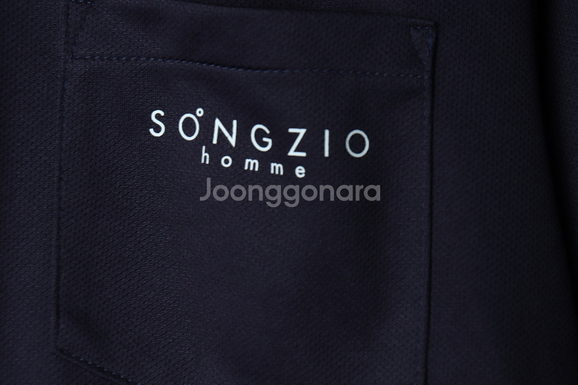 (L) 송지오 카라 긴팔티셔츠 반집업 네이비--4