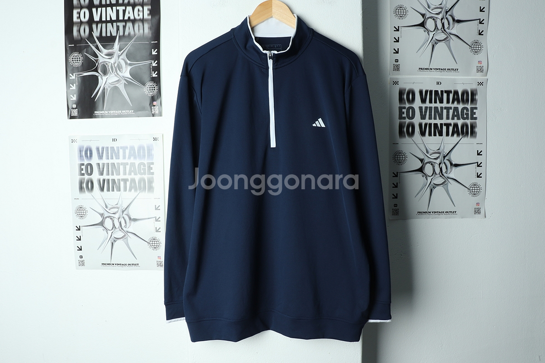 (3XL) 아디다스 카라 긴팔티셔츠 빅사이즈 기능성--1