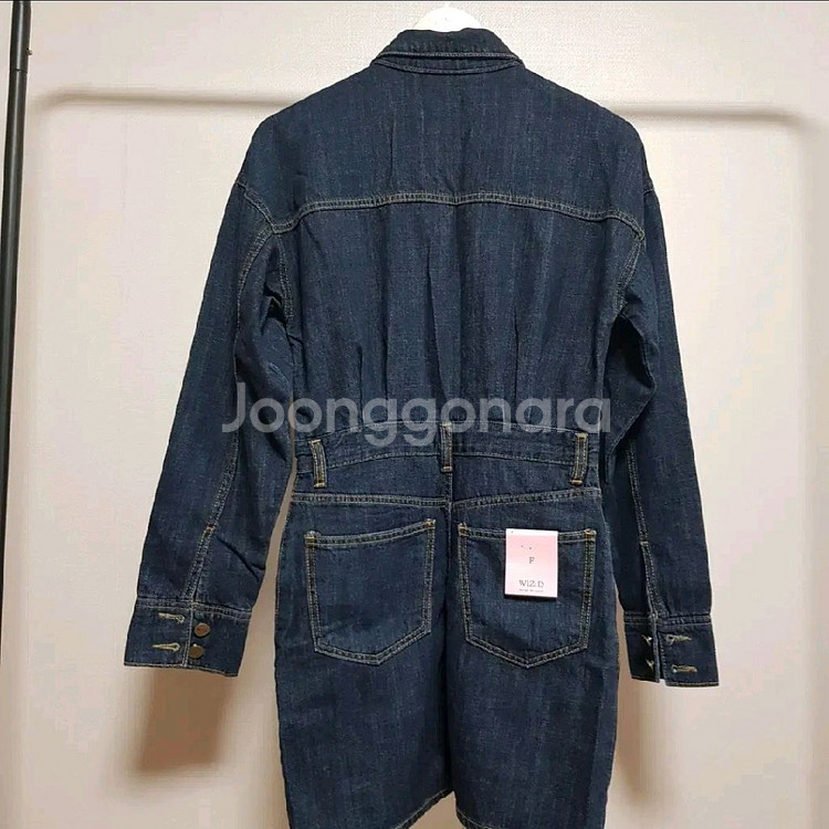 (새상품)진청 셔츠 미니 원피스--1