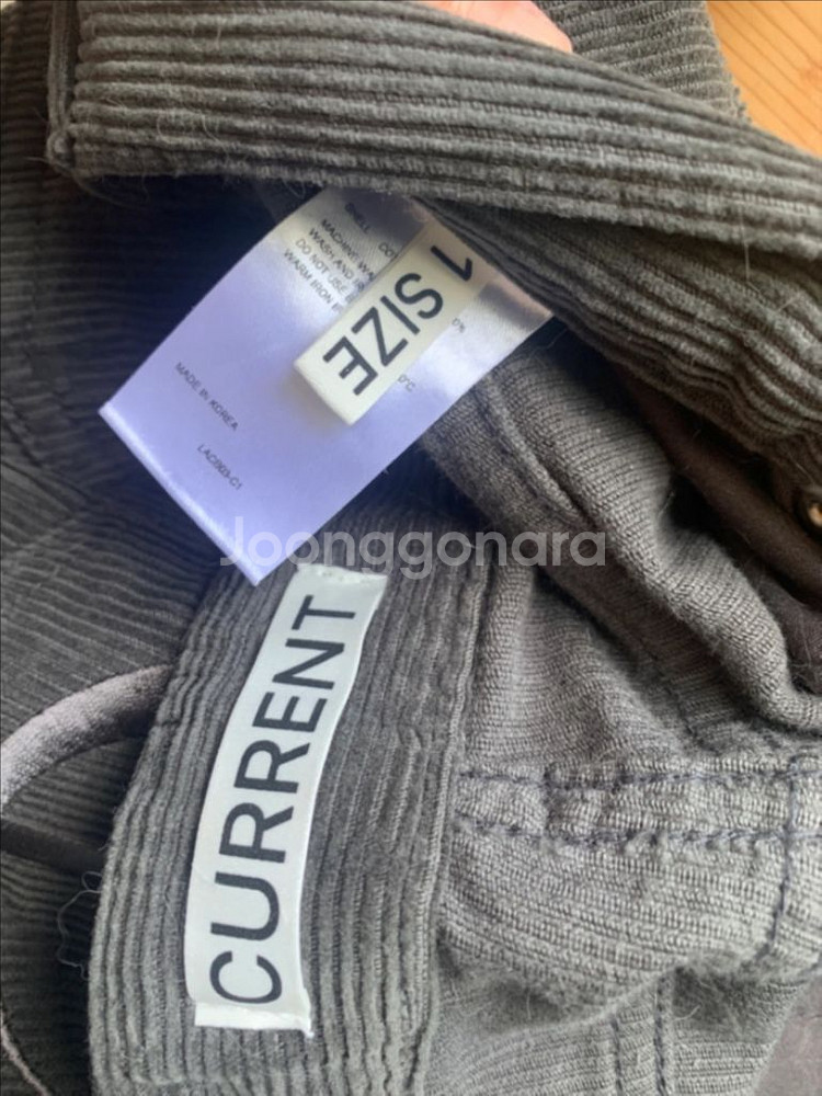 Current 커렌트 브라운 코듀로이 팬츠--3