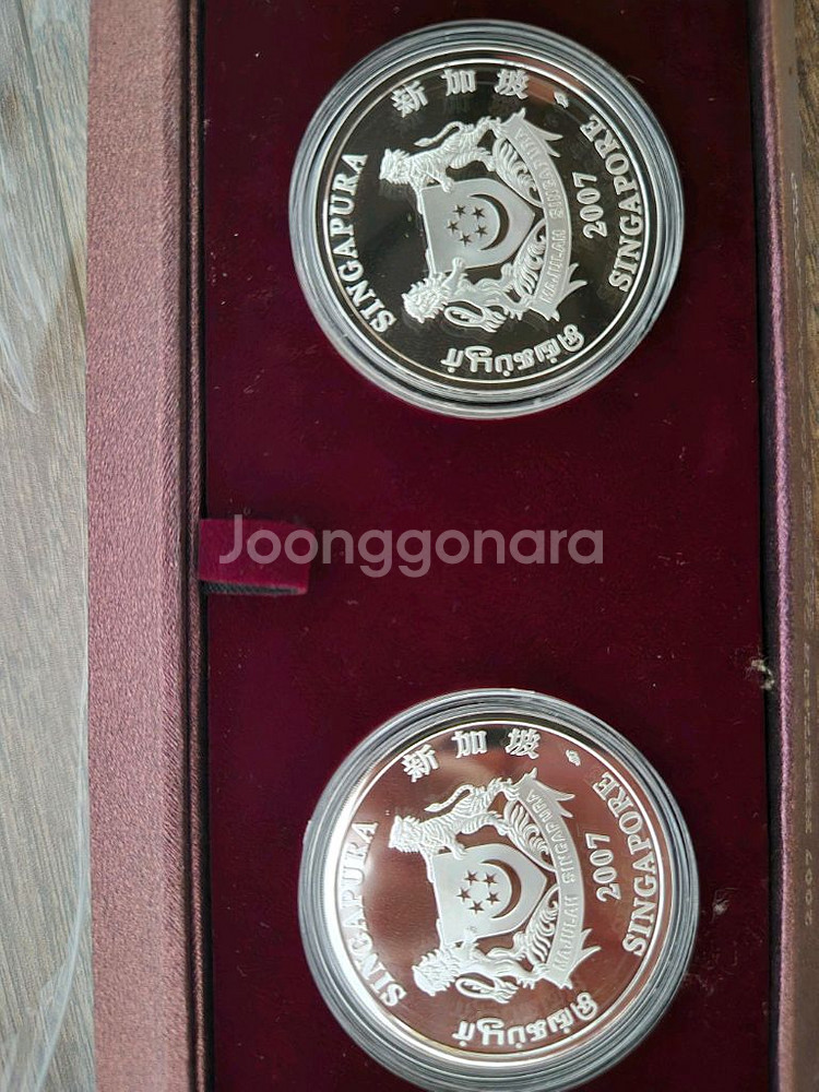 싱가포르 난초 기념주화--4