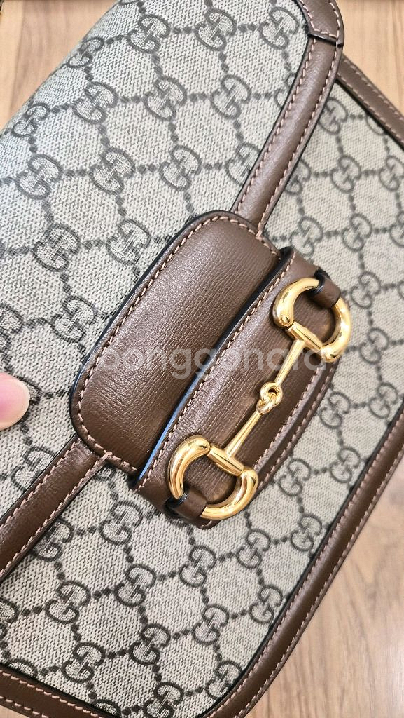 구찌 홀스빗 1995 미디엄 숄더백--8