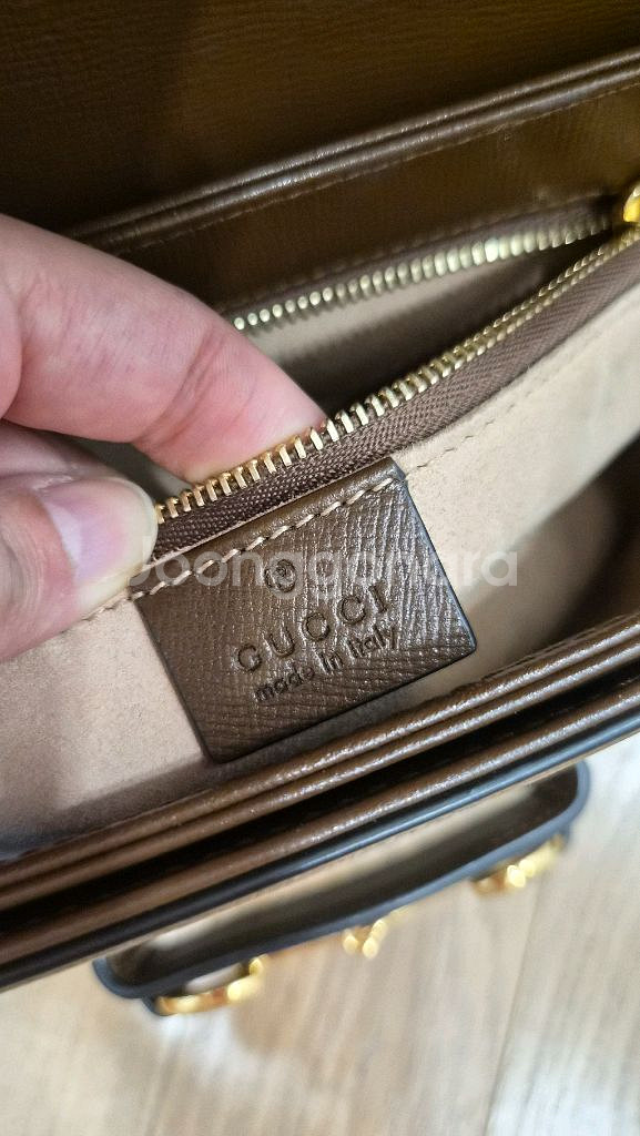 구찌 홀스빗 1995 미디엄 숄더백--6