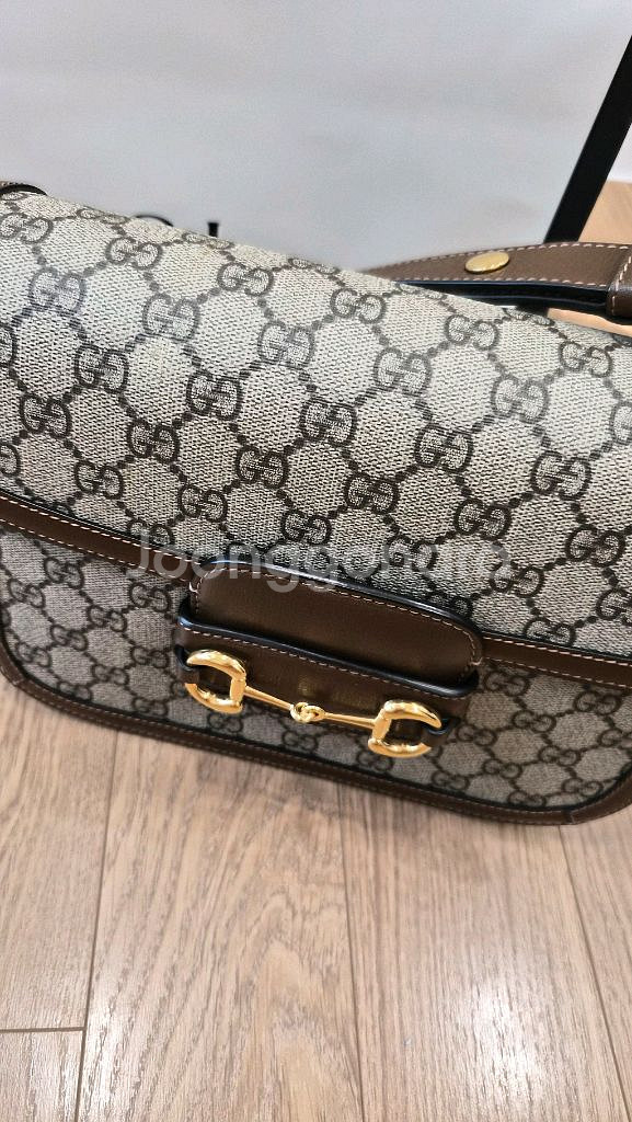 구찌 홀스빗 1995 미디엄 숄더백--2