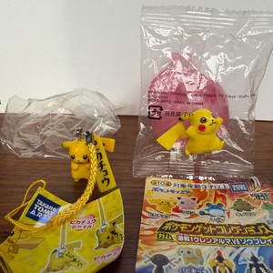 포켓몬 피카츄 리멘트 식완 가챠 스트랩+겟컬렉션 피규어