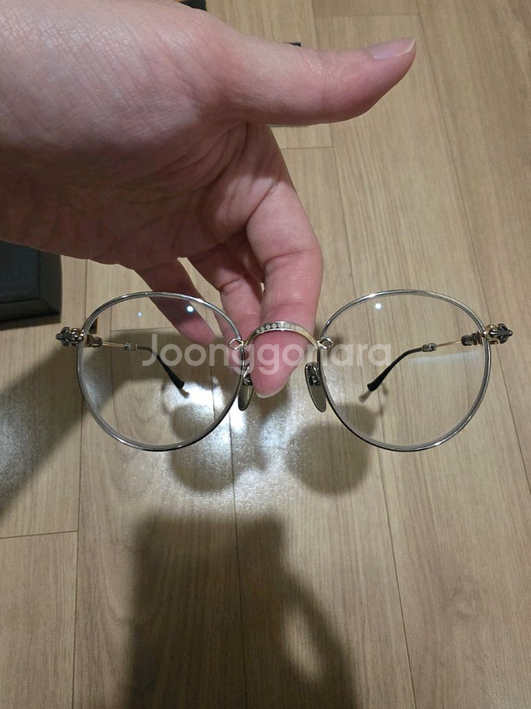크롬하츠 부바a 블랙실버 안경테 팝니다--4