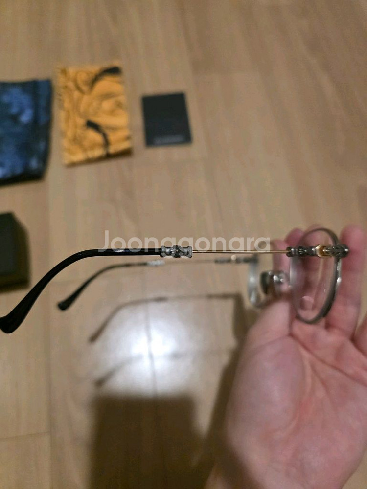 크롬하츠 부바a 블랙실버 안경테 팝니다--3