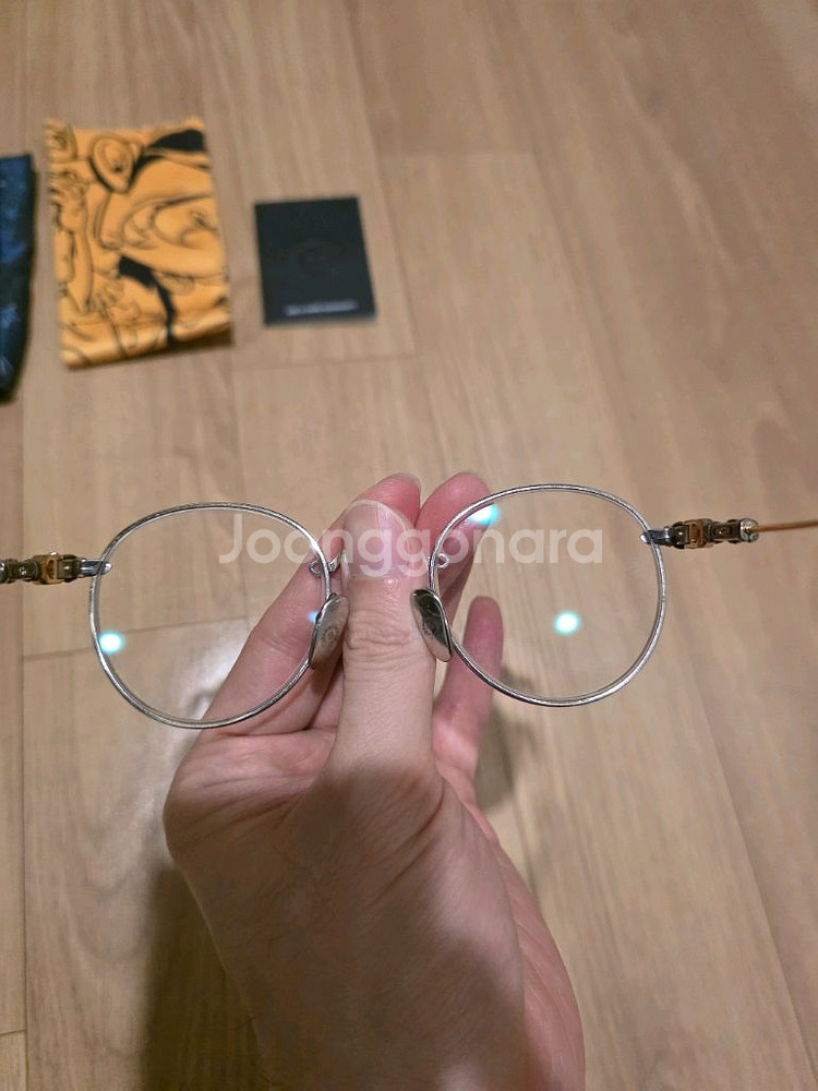 크롬하츠 부바a 블랙실버 안경테 팝니다--2