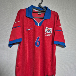 1998-02 대한민국 국대 홈 유상철 유니폼