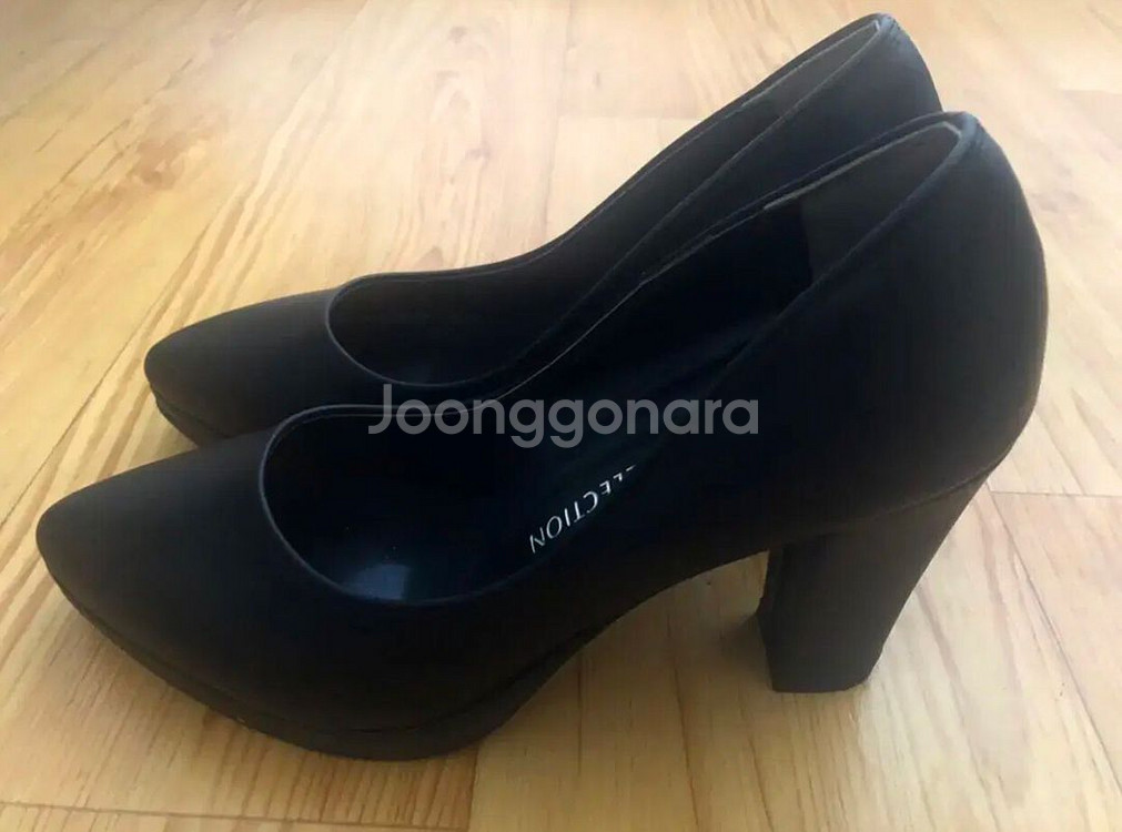 [235] 블랙 가보시 펌프스 하이힐 오피스 면접구두--1