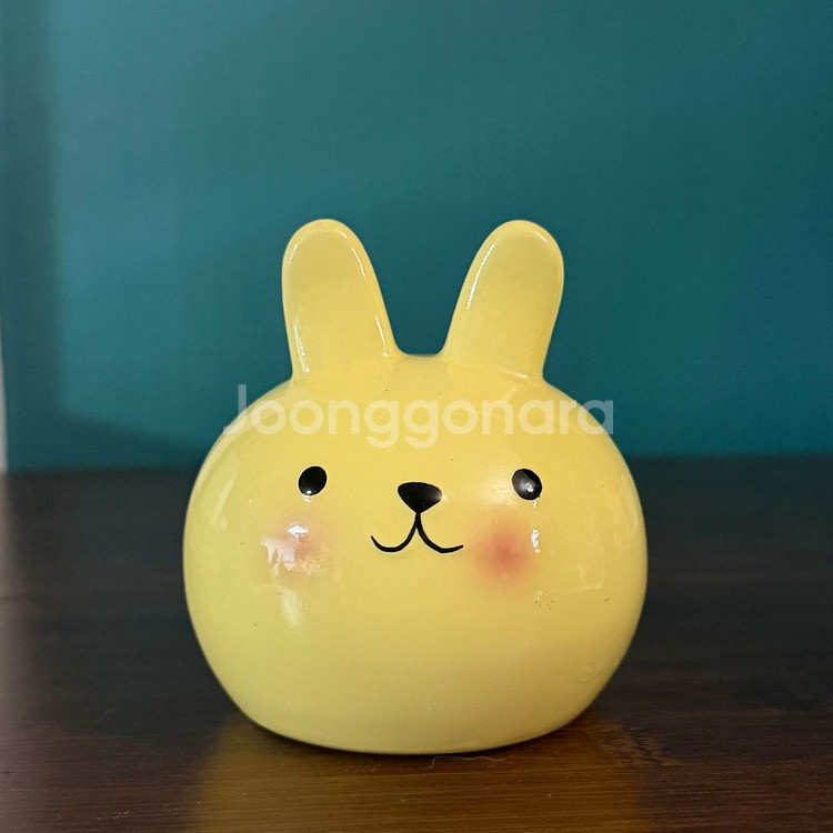 [고전문구] 하트궁뎅이가 귀여운 토끼 저금통 도기--0