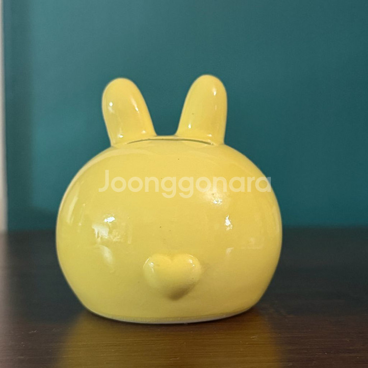 [고전문구] 하트궁뎅이가 귀여운 토끼 저금통 도기--1